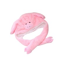 파티팡 큐티 귀달이모자 돼지, 핑크, 1개