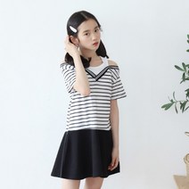 또래친구 여아용 듀엘시보리 원피스