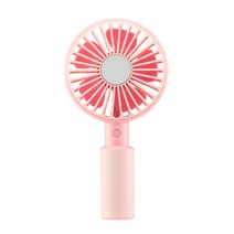 네오팩토리 네오 팬 프로 휴대용 선풍기 + 5핀 단자 USB + 거치대, NEO7000, 핑크