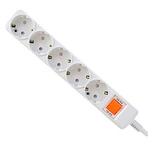 카닉스 타노스 통합스위치 멀티콘센트 5구 EW-M-16A5, 5m, 1개