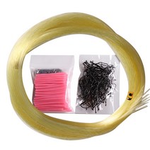 디캡스 갈치채비세트 바늘 + 쌍슬리브 + 지선 + 축광튜브 옐로우골드