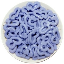 가드 더블하트 DIY 비즈 재료, 블루, 1개