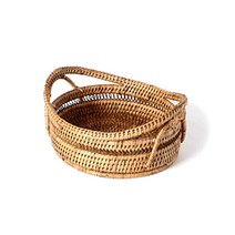 BIK 수공예 미얀마 라탄 IT CO 065 캔디 바스켓 Large, 1개