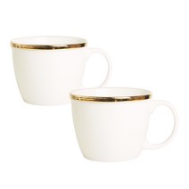 벨루즈까사 골드림 머그컵, 혼합 색상, 2개
