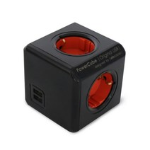 파워큐브 1250BC 멀티탭 2.0 오리지널 USB 블랙, 75mm, 1개