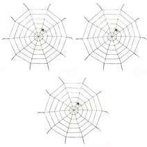 파티쇼 할로윈데코거미줄 파티소품, 블랙, 3개