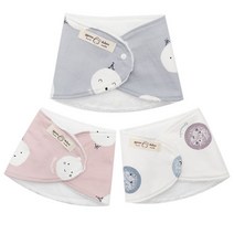 꿈두부 유아용 아기스카프 겨울 바나나빕 몰랑몰랑 3종세트