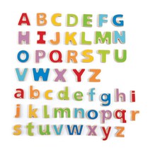 하페 마그넷 알파벳 목재완구, 혼합 색상