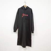 후니네 제시카 기모 롱후드 임산부 원피스