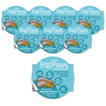 리틀빅파우 대서양연어 & 야채 강아지 사료, 85g, 8개
