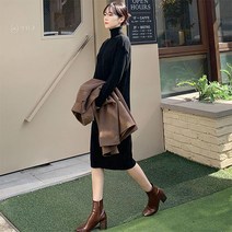 오키진 니트폴라롱원피스