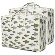 하늬통상 패브릭 이불정리함 초특대형, 트리, 2개