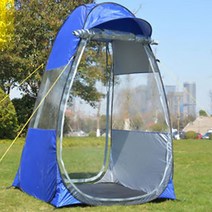 암산 원터치 방풍 방수 낚시 텐트, 블루, 싱글