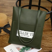 올나인 심플데일리 학생 숄더 토트백 킬린