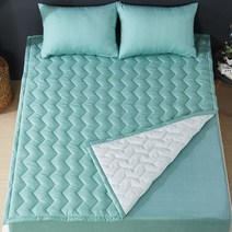 보드래 퍼펙트 침대커버 + 패드세트, 민트