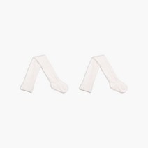 하이베이비클럽 화이트패턴 타이즈 2p