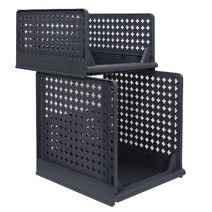 올리빙 접이식 슬라이딩 리빙박스 특대 + 대 세트, 그레이, 1세트