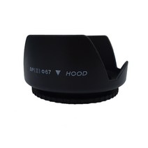 호환용 카메라 렌즈 꽃무늬 후드 67mm, 1개