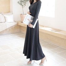 세이스타일 아멜리에 긴팔 A롱 원피스