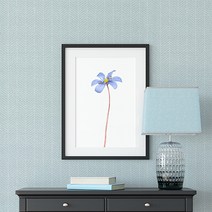 홈앤데코 데코 풀바른 합지 물벽지 54015-2, 블루