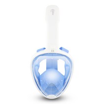 다이비프로 익스트림 풀페이스 스노쿨링 마스크, 블루