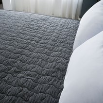 인룸 노이즈 시어서커 누빔패드, 차콜