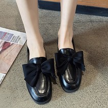 더플로우컴퍼니 여성용 왕리본 스티치 페니 로퍼