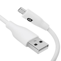 애드온 USB A to 마이크로 5핀 케이블, 화이트, 1개, 15cm