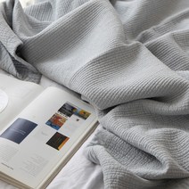 마마즈홈 목화솜 누빔 침대 패드, 그레이블루