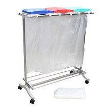 두리펀 베이시스 커버 분리수거함 & 커버 + 전용 봉투 50L x 100p 세트, 혼합색상, 1세트