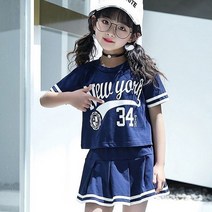 앤젤아이 여아용 뉴욕 치마 상하복 세트