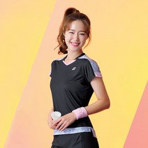 요넥스 여성용 라운드 반팔 티셔츠 201TS041F