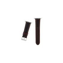 비쉐르 애플워치 3/4/5 프론티어 레더 밴드 (38/40mm 호환 가능), 버클(실버), 밴드(다크브라운), 1세트