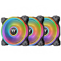 써멀테이크 링 쿼드 14 RGB 라디에이터 팬 TT 프리미엄 CPU쿨러 3p