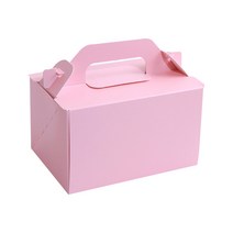 조각케익 앞 열림 상자 중 15 × 10.5 × 9 cm, 핑크, 5개