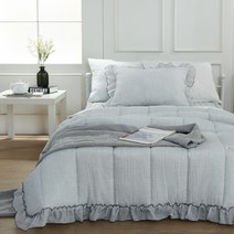 지베딩 웨딩 시어서커 여름 이불 + 베개커버 세트