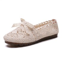 올나인 라탄 레이스포인트 러블리 플랫슈즈