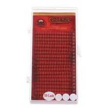 하나 골드 실크 5D 래쉬 인조 속눈썹 0.07 x 8mm, 블랙(C), 1개