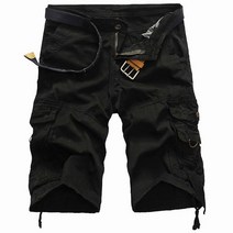 위즈아이 남성용 워싱 카고 5부 반바지 WI009PN