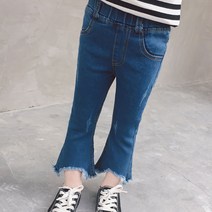 여아용 수술나팔 청바지