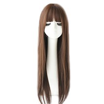 아일리아 전체가발 330g + 가발망 세트, 초콜릿브라운, 1세트