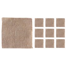 코지홈데코 황마코스터 컵받침 10p, 브라운