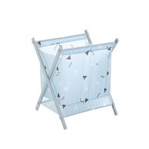 코끼리리빙 접이식 빨래통 바구니 KLB-3450, 블루, 1개