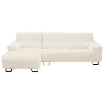 리빙모어 포시즌 카우치 쇼파커버 좌형, 크림