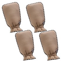 블럭마트 욕실 목욕 핸드샤워타올, 브라운, 4개