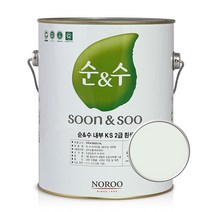노루페인트 순앤수 KS 2급 벽지 벽면용 수성페인트 4L, 허니듀01 NR7149, 1개