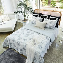 조현디자인 풍기인견 썸머룸 스폐셜 침구, 보타닉그레이