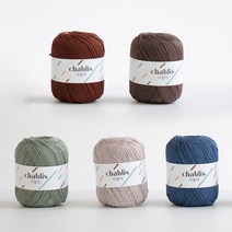 야나 샤블리 뜨개실 5볼 패키지 60g, 메이플 type, 1개