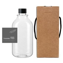 공병 ARB520 투명 520ml + 캡 검정 + 박스 + 스티커 11 세트, 1세트