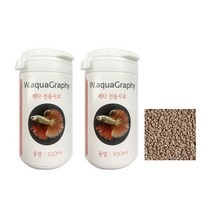 W.aquagraphy 베타 담수어 전용사료, 100ml, 2개